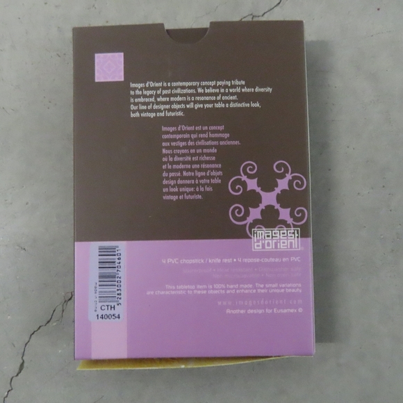 eusamex Images d'Orient chopstick/Knife Rest 4 piece sejjadeh zen - Picture 2 of 2